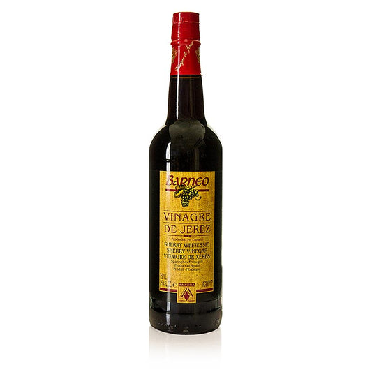 750 ml fles Barneo jonge sherryazijn met 7% zuur, perfect voor culinaire bereidingen
