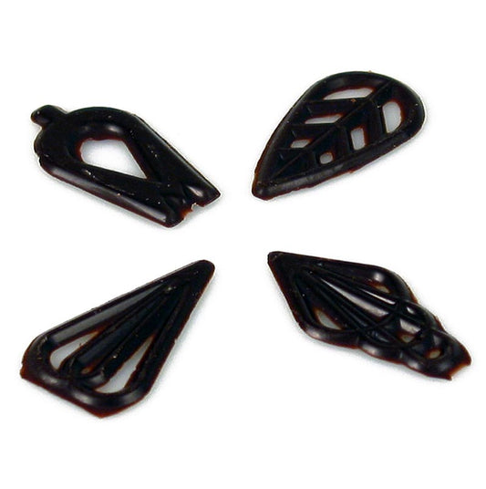 Filigraan Victory - 4 smaken gemengd, pure chocolade, 40mm, 365 g, 315 st - Illustratie van een verpakking van 365 gram pure chocolade Filigraan Victory bonbons met 4 verschillende smaken, elk 40mm groot en 315 stuks in totaal