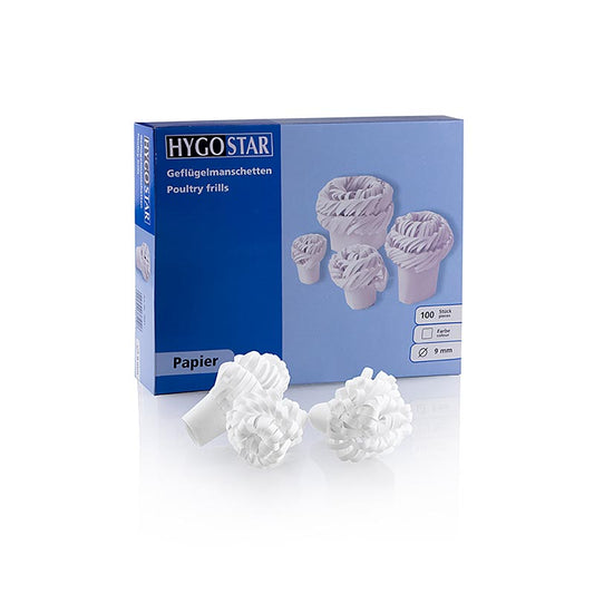 Mouwen, papillotes poulet, 14 mm, voor gevogelte, 100 stuks