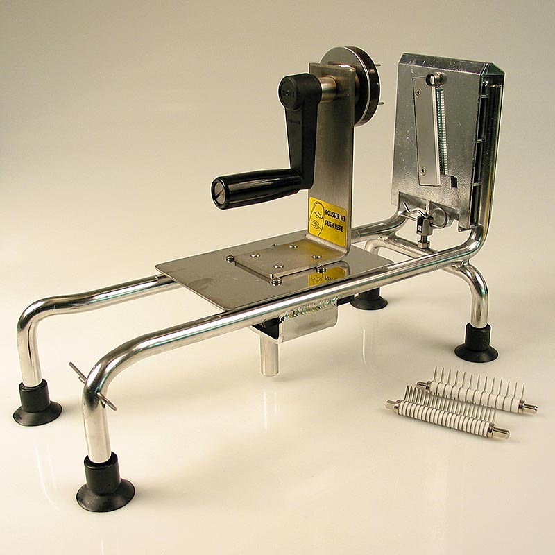 Groentesnijmachine, met 2 mm, 3 mm en 6 mm meskammen, Le Rouet, 4-delig.