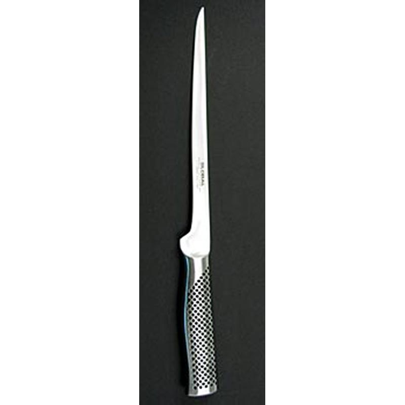 Global G-41 Zweeds fileermes, vast lemmet, 21cm, 1 st - Professioneel 21cm Zweeds fileermes met vast lemmet van Global