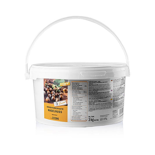 Hazelnootpasta, glad, 88% hazelnootpulp, Dreidoppel, nr. 222, 3 kg