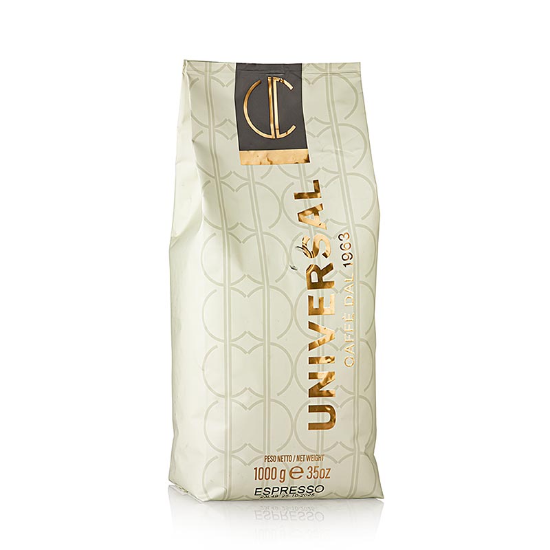 Verpakking van 1 kg hele bonen espresso, geschikt voor alle koffiemachines