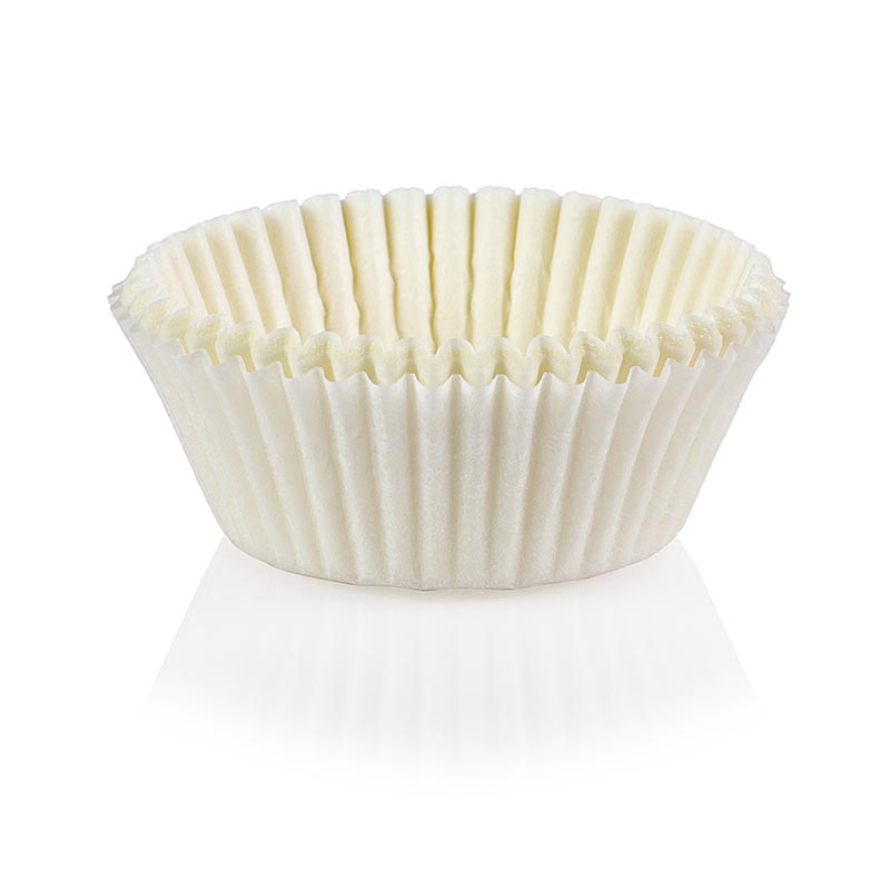 Duizend witte papieren capsules met een diameter van 35/52mm en een hoogte van 20mm