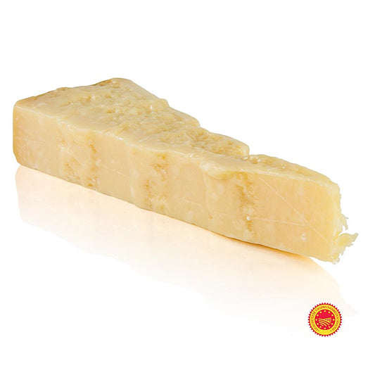 Beeld van een stuk Parmezaanse kaas - Parmigiano Reggiano DOP (BOB), 1e kwaliteit, minstens 24 maanden oud, ca 320 g