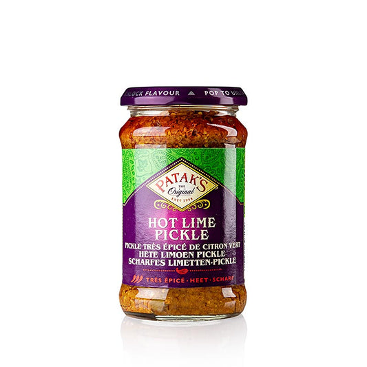 Hot Lime Pickle, pittige limoenpickles, Patak's, 283 g