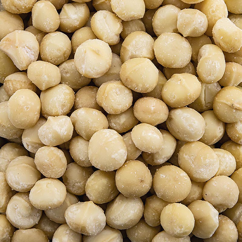 1 kg verpakte, ongezouten macadamianoten van topkwaliteit, gereed om te consumeren