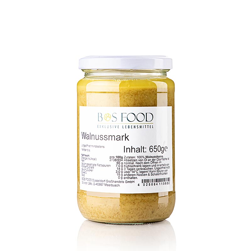 BOS FOOD Walnootpulp, 100% pulp zonder toevoegingen, 650 g