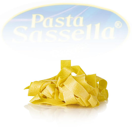 Verse pappardelle met ei, lintnoedels van 20 mm, Sassella, 500 g - heerlijke ambachtelijke Italiaanse eierpasta