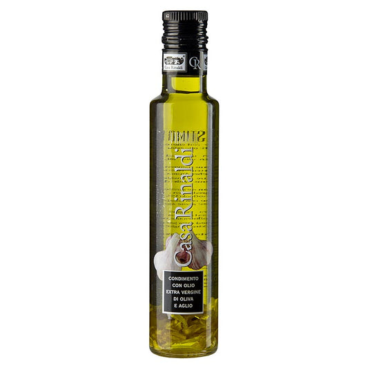 Extra vierge olijfolie, Casa Rinaldi, gearomatiseerd met knoflook, 250 ml