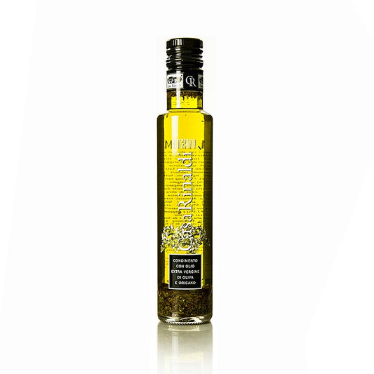 Extra vierge olijfolie van Casa Rinaldi, gearomatiseerd met oregano, 250 ml