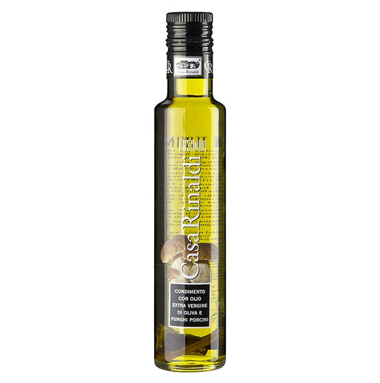 Extra olijfolie van eerste persing, Casa Rinaldi gearomatiseerd met eekhoorntjesbrood, 250 ml - hoogwaardige olijfolie met een heerlijke smaak van eekhoorntjesbrood, perfect voor het verrijken van gerechten