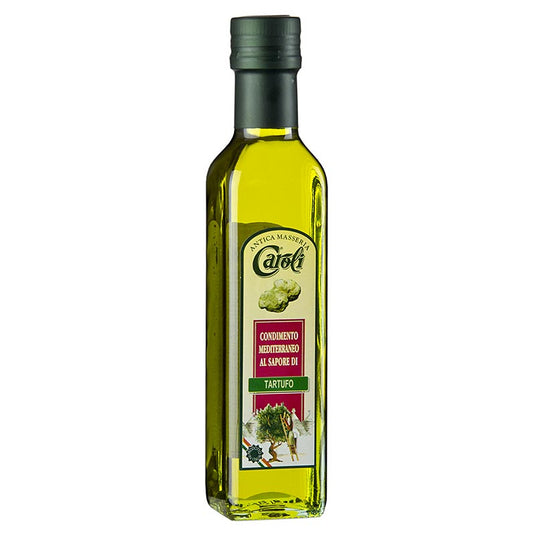 250 ml fles Caroli extra vierge olijfolie gearomatiseerd met witte truffel