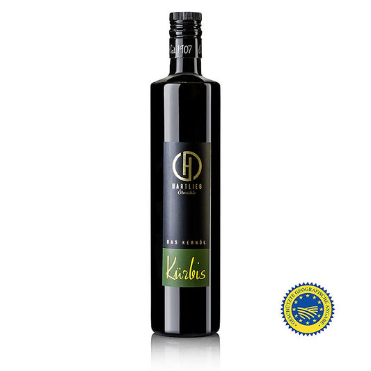750 ml fles van 100% pure Pompoenpitolie van Stiermarken BGA, Hartlieb