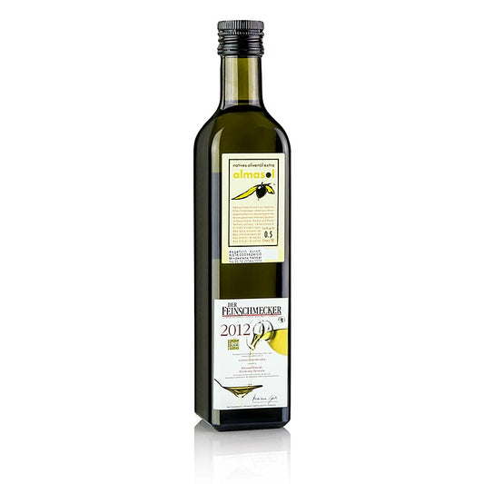 Extra olijfolie van eerste persing, Almasol, 0,2% zuurgraad, Gourmet 2012, 500 ml
