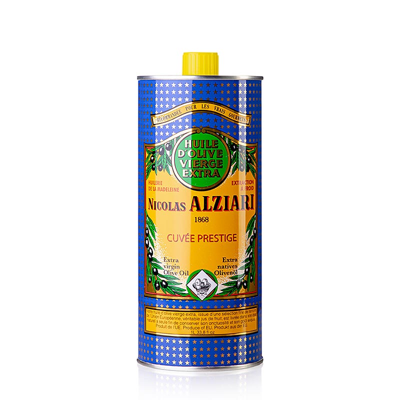 Extra vierge olijfolie, Fruité Douce, mild, Alziari, 1 l
