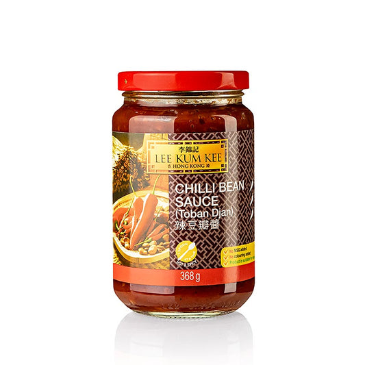 Sojabonenpasta/-saus - Toban Djan, heet/pittig, 368 g