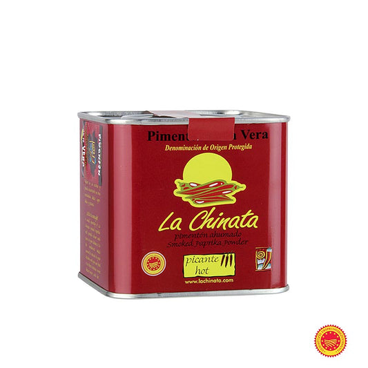 Gerookte, hete Paprikapoeder - Pimenton de la Vera DOP/PDO van La Chinata, 350 g, perfect voor het toevoegen van een intense smaak aan je gerechten