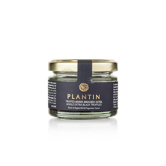 Winter edel truffel extra (Tuber Melanosporum), hele truffel, rond, Plantin, 30 g - Productafbeelding van 30 g hele ronde wintertruffel van hoge kwaliteit, afkomstig van het merk Plantin