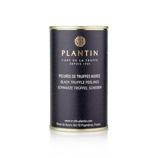 Winter edel truffel (Tuber Melanosporum) Pelures, truffelschalen en schijfjes van Plantin, 105 g - Premium zwarte truffelproducten van hoge kwaliteit
