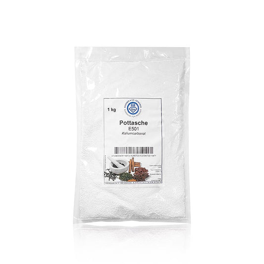 Pottasche - kaliumcarbonaat, voor peperkoekdeeg, E501, 1 kg