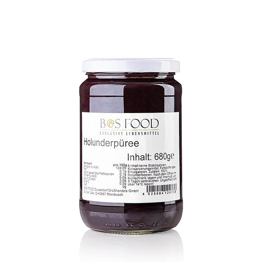 Puree/pulp - vlierbes, fijn gezeefd, 680 g