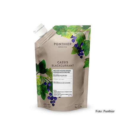 Puree - Cassis, met suiker, 1 kg
