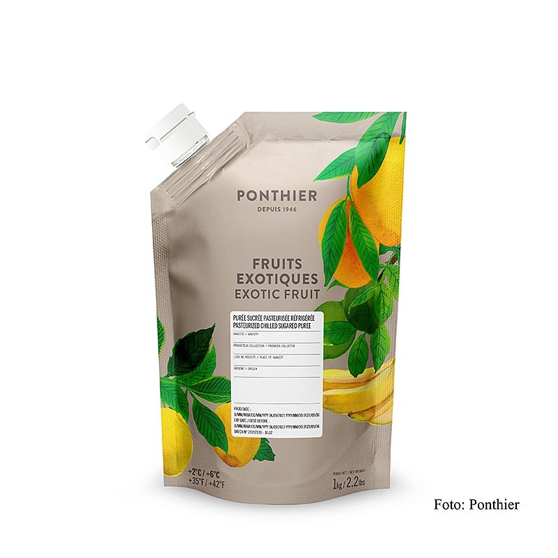 Puree - Exotenmix, met suiker, 1 kg