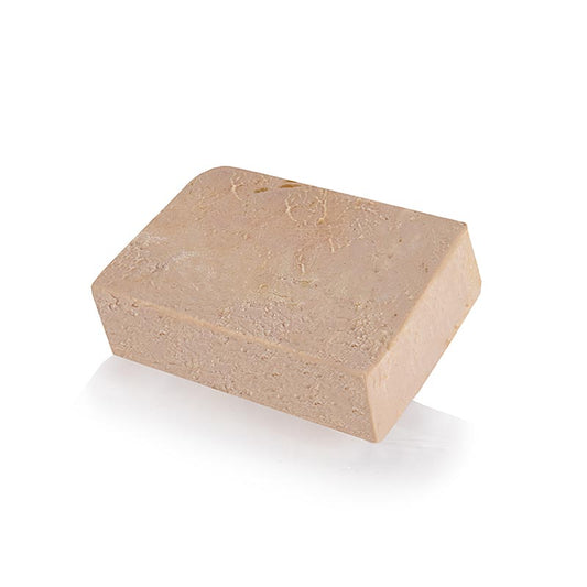 Ganzenleverblok, met stukjes, foie gras, trapeziumvormig, halfconserve, Rougié, 500 g
