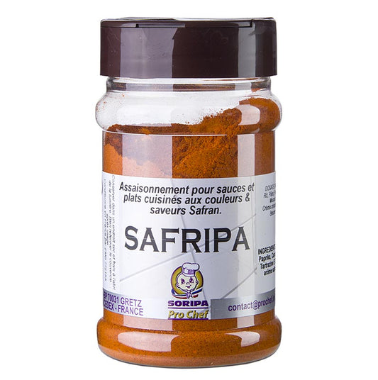 Safripa - Saffraan smaakmix, met paprika en kurkuma, 170 g - Een heerlijke kruidenmix met de smaak van saffraan, paprika en kurkuma, 170 gram