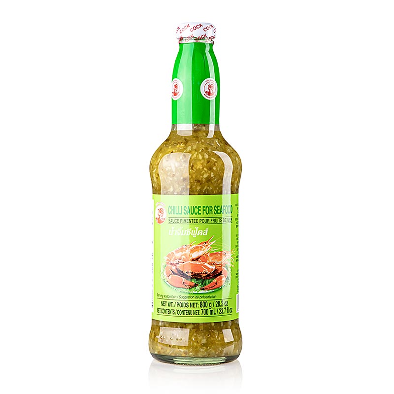 Chilisaus voor zeevruchten, groen, Cock Brand, 700 ml