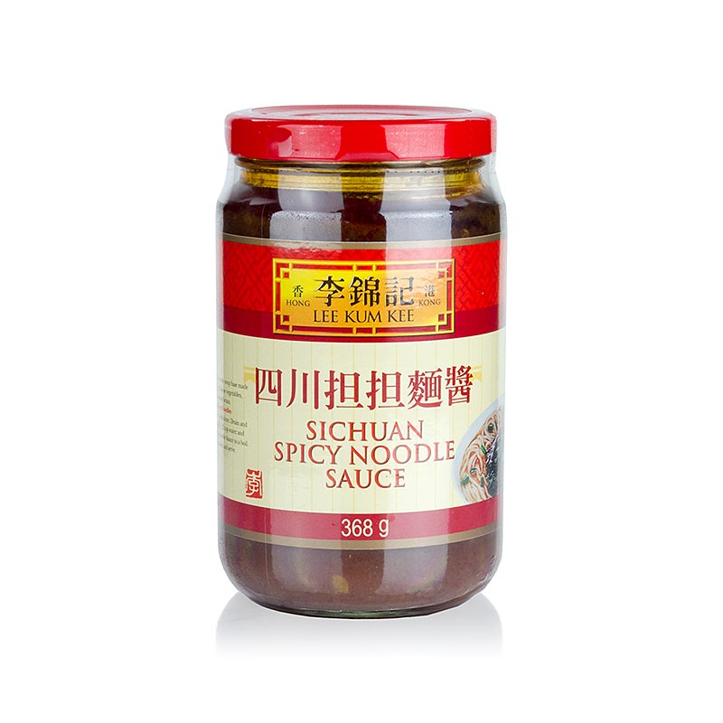Sichuan noedelsaus, pikant, Lee Kum Kee, 368 g - heerlijke en pittige saus voor noedels met de authentieke smaak van Sichuan