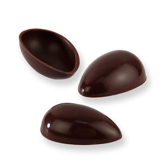 Praline-ei-helften, puur, klein, 40x26 mm, Läderach (Pasen), 588 st