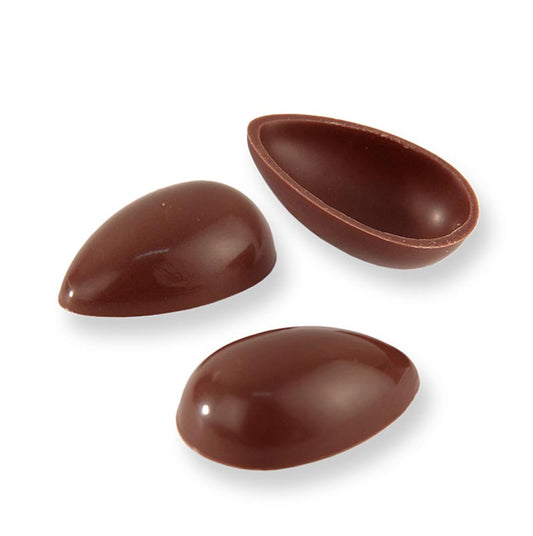 Praline-ei-helften, volle melk, klein, 40x26 mm, Läderach (Pasen), 588 st