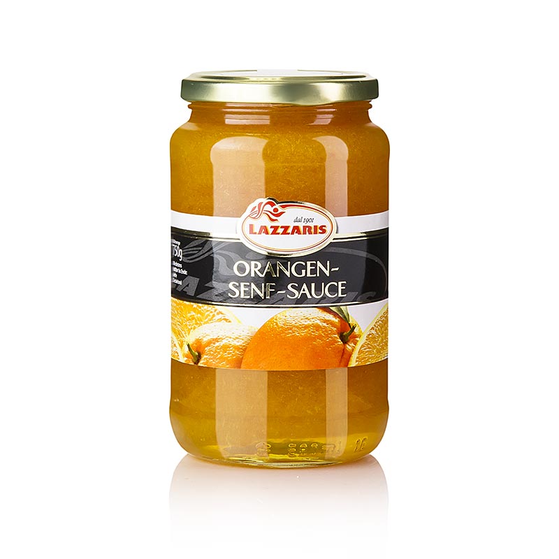 Lazzaris - Sinaasappel-mosterdsaus, naar Ticinese wijze, 580 ml