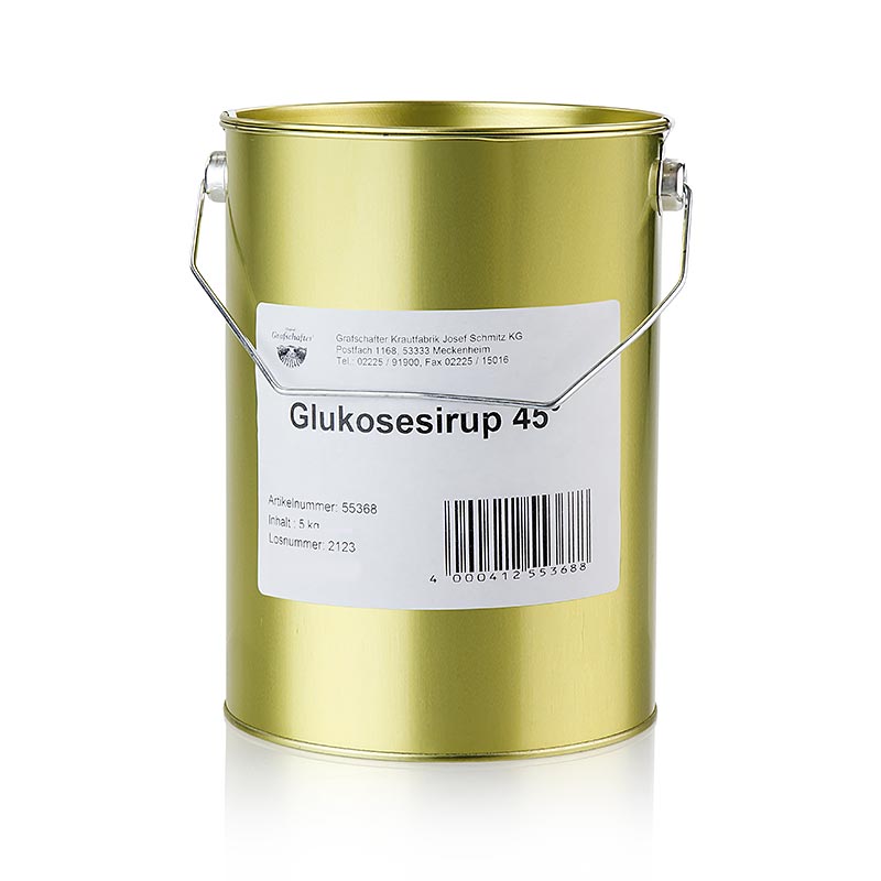 Glucosestroop 45° - kandijsiroop, 5 kg, een zoete en kleverige siroop voor bakken en koken