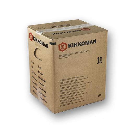 Sojasaus - Shoyu, Kikkoman, Japan, 20 liter - Donkere en rijke sojasaus van Kikkoman uit Japan in een grote 20 liter fles