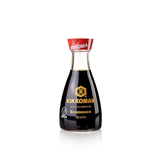 Sojasaus - Shoyu, Kikkoman, tafelbottle met schenktuit, Japan, 150 ml