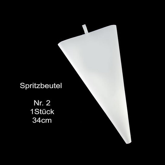 Spuitzak nr 2, standaard, 34cm, cutter, 1 st - Professionele spuitzak van 34 cm met standaard formaat en cutter, 1 stuk