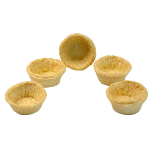 Snacktartelettes, rond, ø 4,2 cm, licht, hartig, 970 g, 160 st - Smakelijke, lichte hartige snacktaartjes van 4,2 cm, verpakt in een doos van 970 g, 160 stuks