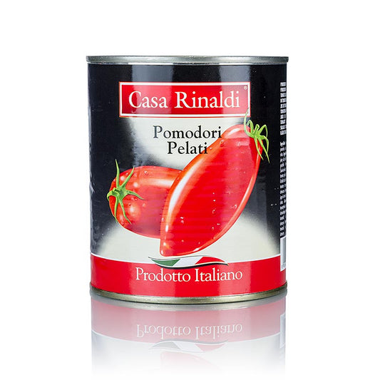 Gepelde tomaten, heel, 800 g - biologische tomaten in blik, perfect voor sauzen en soepen