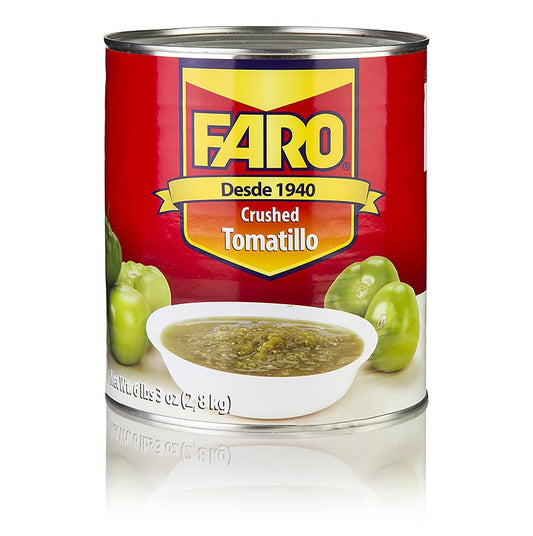Verse groene tomatenpuree in een 28 kg verpakking van tomatillo