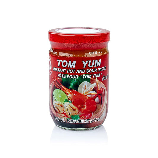 Tom Yum pasta, heet en zuur voor soepen, 227 g - Een smakelijke en pittige pasta voor het maken van heerlijke Tom Yum soepen, verpakt in een 227 gram verpakking