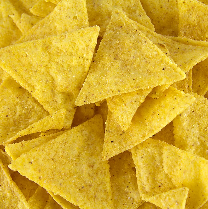 Tortilla chips naturel, gezouten nacho chips van El Mariachi in een verpakking van 54 kg, 12 x 450g - Afbeelding van het product