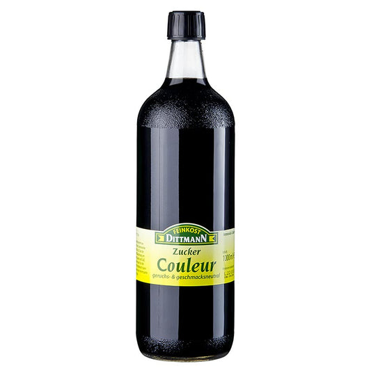 Suikerkleurstof van het merk Dittmann, 1 liter fles voor bakken en koken