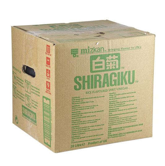 Sushi rijstwijnazijn, Shiragiku, met zout, Mizkan, 20 liter - ideaal voor het bereiden van heerlijke sushi en andere Japanse gerechten