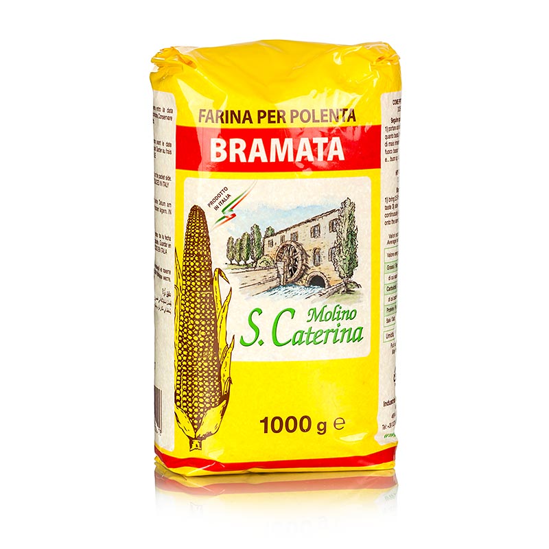 1 kg verpakking van Polenta - Bramata Grossa, grof maïsgriesmeel product