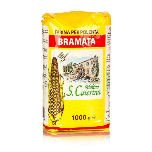 1 kg verpakking van Polenta - Bramata Grossa, grof maïsgriesmeel product