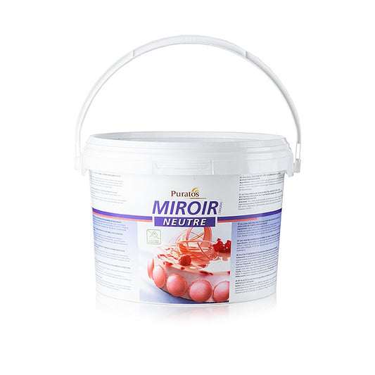 Nappage Neutral - Miroir/ Lady Fruit, voor spiegels, 5 kg - een neutrale glazuur voor spiegels, perfect voor Miroir en Lady Fruit, 5 kilogram verpakking