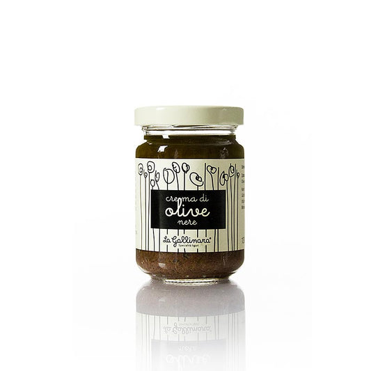 Olijvencrème, zwart, La Gallinara, 130 g